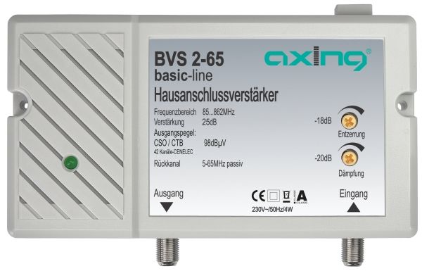 Bvs 2-65 Hustilslutningsforstærker 25 Db 98 Db?V 862 Mhz