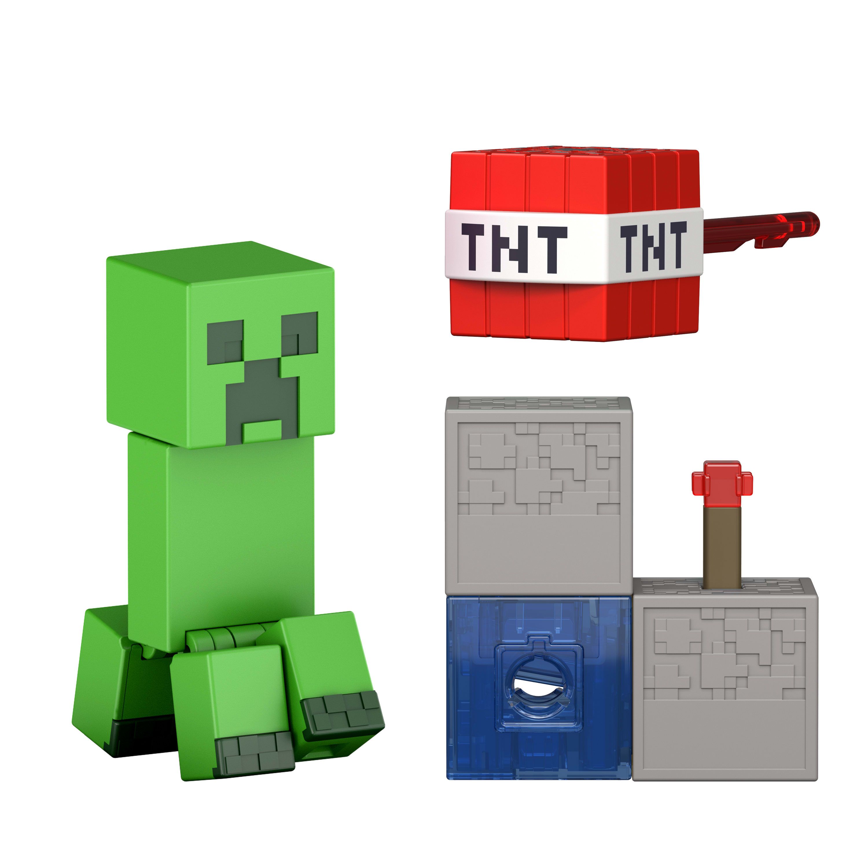 Minecraft Redstone Charged Creeper Figure, 6 År, Flerfarvet, Plast