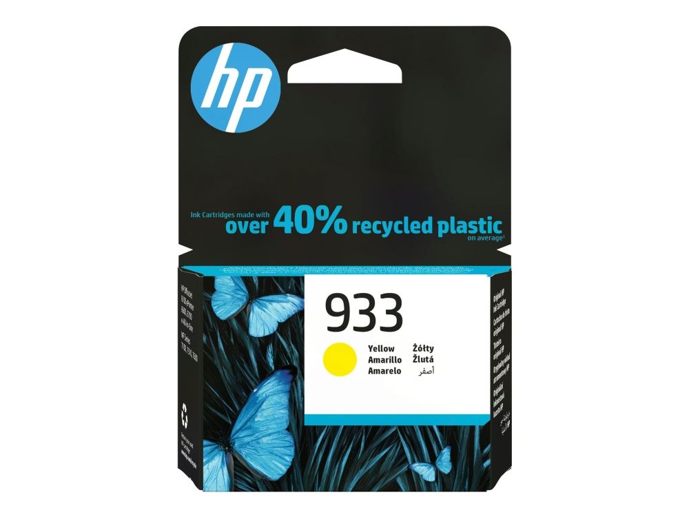Hp 933 - 3.5 Ml - Gul - Original - Blækpatron - For Officejet 6100, 6600 H711a, 6700, 7110, 7510, 7610, 7612