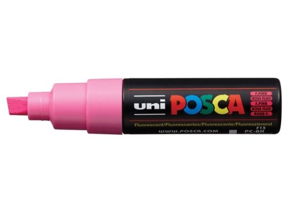 Posca Pc-8K Fluoreszierendes Rosa, Pink, Mehrfarbig, Fluorescent Pink, 1 Farben, Tinte Auf Wasserbasis, Meißel