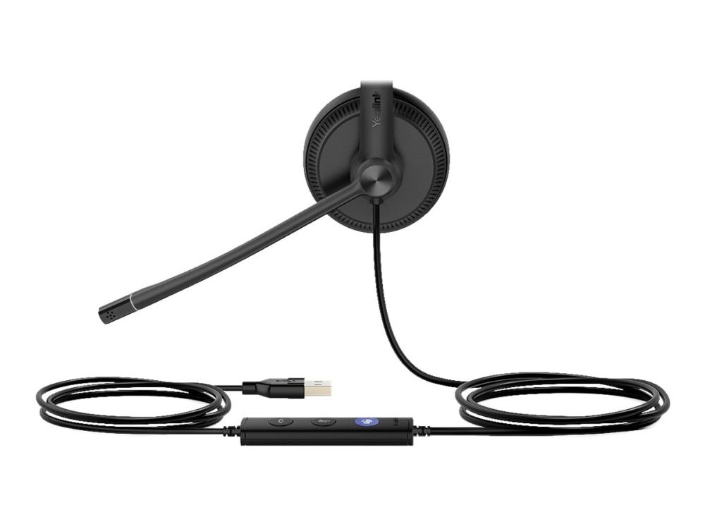 Yealink Uh34 Mono - Headset - På Øret - Kablet - Usb - Sort - Uc-Certificeret