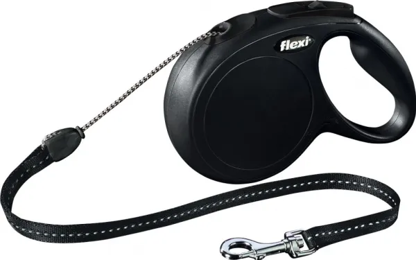FLEXI Flexi Flexi New Classic Cord svart M | Djurmärken - Tillbehör - Flexi | GameStuff