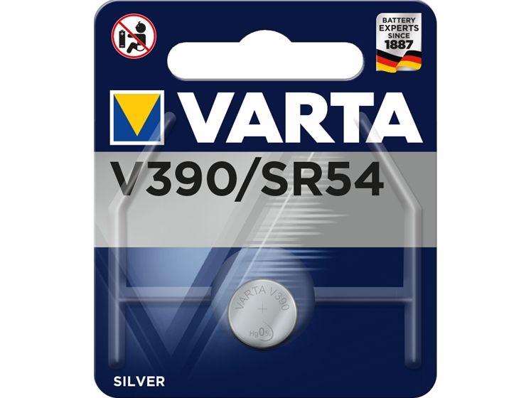 Varta V390, Einwegbatterie, Sr54, Siler-Oxid (S), 1,55 V, 1 Stück(E), 59 Mah