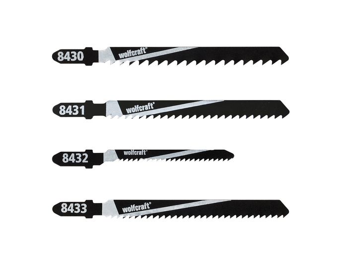 wolfcraft GmbH 8430000, Stiksavklinger, Blødt træ, High Carbon Steel (HCS), 10 stk