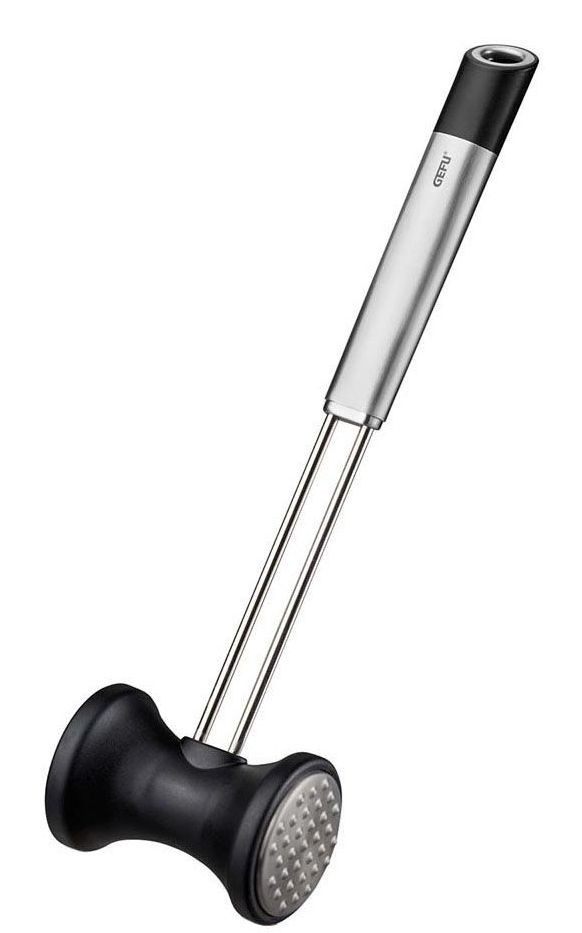 Gefu Hellgrau Fleischklopfer "Primeline", Silber, Ø:5cm, Edelstahl, Kunststoff, Fleischklopfer, Ergonomischer Griff Für Bequeme Handhabung - Image 6
