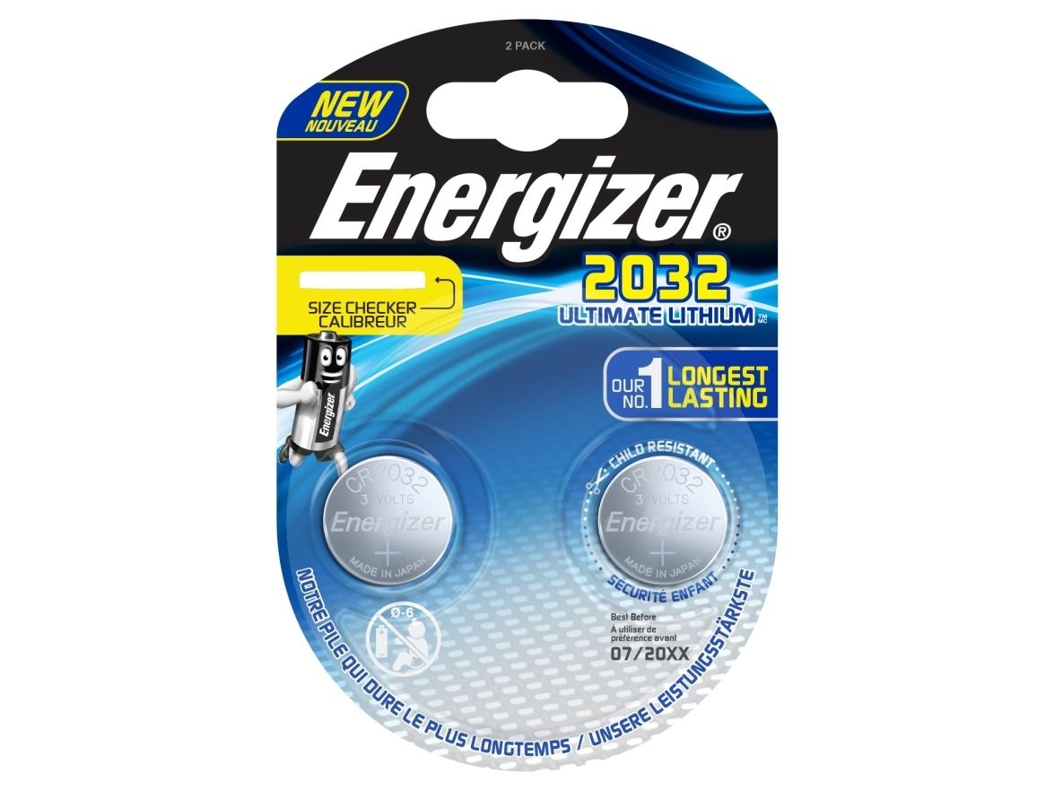 Energizer Ultimate Lithium 2032, Einwegbatterie, Cr2032, Lithium, 3 V, 2 Stück(E), Silber