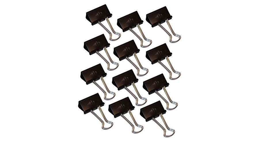 Wedo 64 21432, Metal, Nikkel, Sort, 1,3 cm, 32 mm, 12 stk