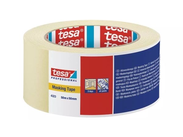 Tesa 4323, Allzweck-Klebeband, Papier, Beige, Keramik, Glas, Metall, Kunststoff, Holz, Universal, Universal