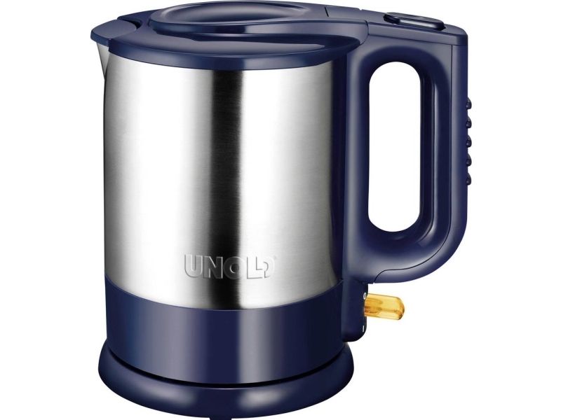 Unold 18018, 1,5 L, 2200 W, Blau, Edelstahl, Edelstahl, Regelbare Temperatur, Wasserstandsanzeige