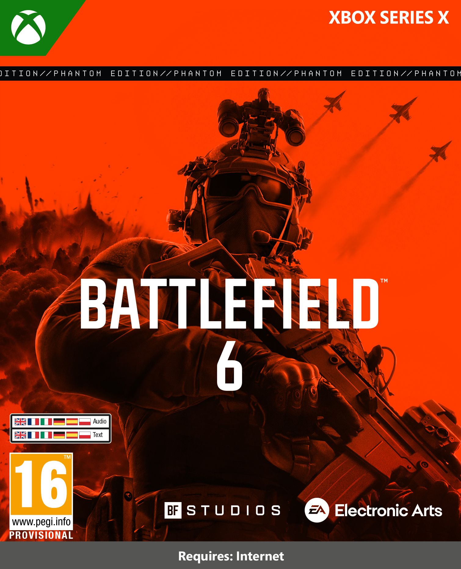 Microsoft Battlefield 6 Phantom Edition (Xbox Series X|S), Xbox Series X, Multiplayer-tilstand, M (moden)