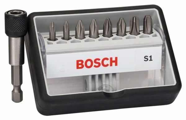 Bosch 2 607 002 560, 8 Stück(E), Phillips, Ph 1, Ph 2, Ph 3, Ph1 (2X), Ph2 (4X), Ph3 (2X), 25 Mm, 25,4 / 4 Mm (1 / 4")