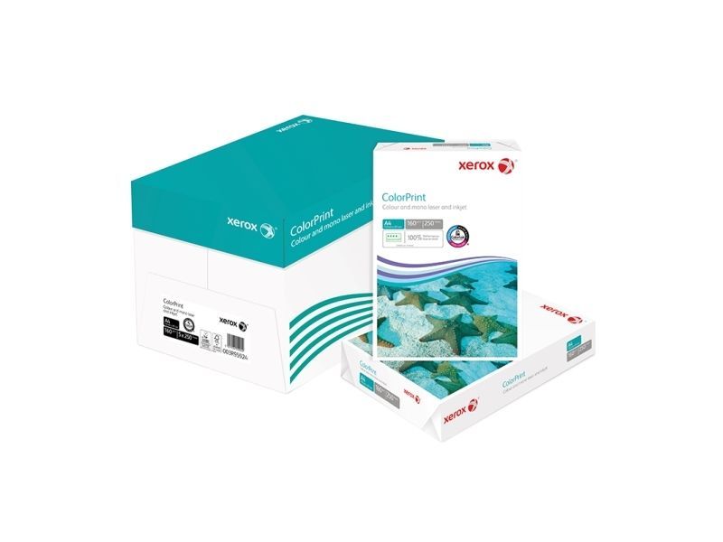 Tulostuspaperi Xerox® ColorPrint 160 g/m² A4 valkoinen - (5 pakkausta x 250 arkkia)
