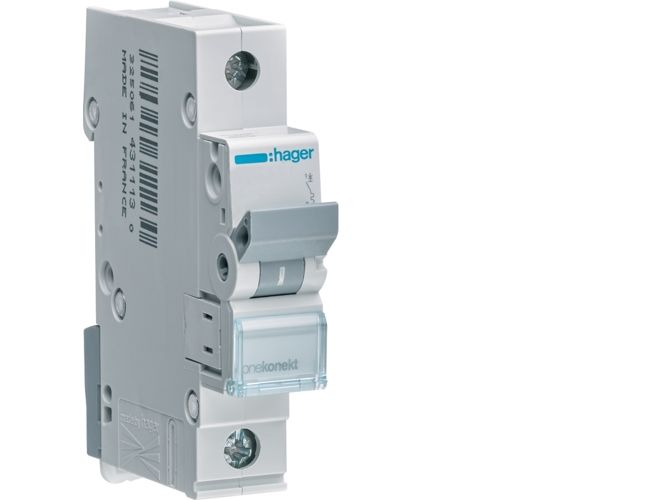 Hager Hfi/Hfi-Afbryder (Overstrømsafbryder) 1P B 20A 6Ka Ac (Mbn120e)