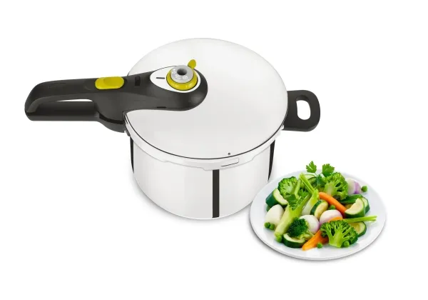 Tefal YS22Q25, 6 l, Keramiska, gas, halogen, Induktion, Gjutjärnsplattor, Svart, Rostfritt stål, 22 cm, Rostfritt stål, 6 personer | Köksutrustning - Grytor & pannor - Grytor | GameStuff