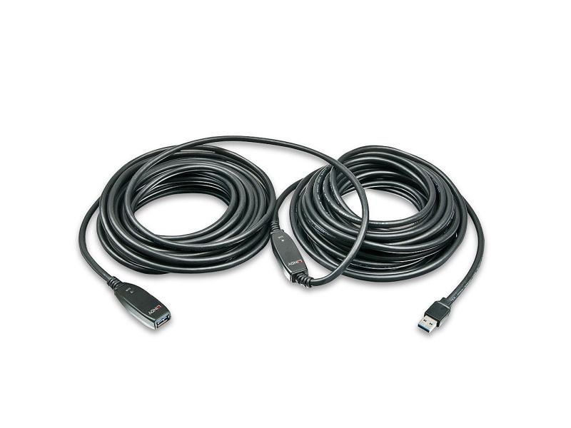 Lindy USB 3.0 Active Extension Slim Type A 15m