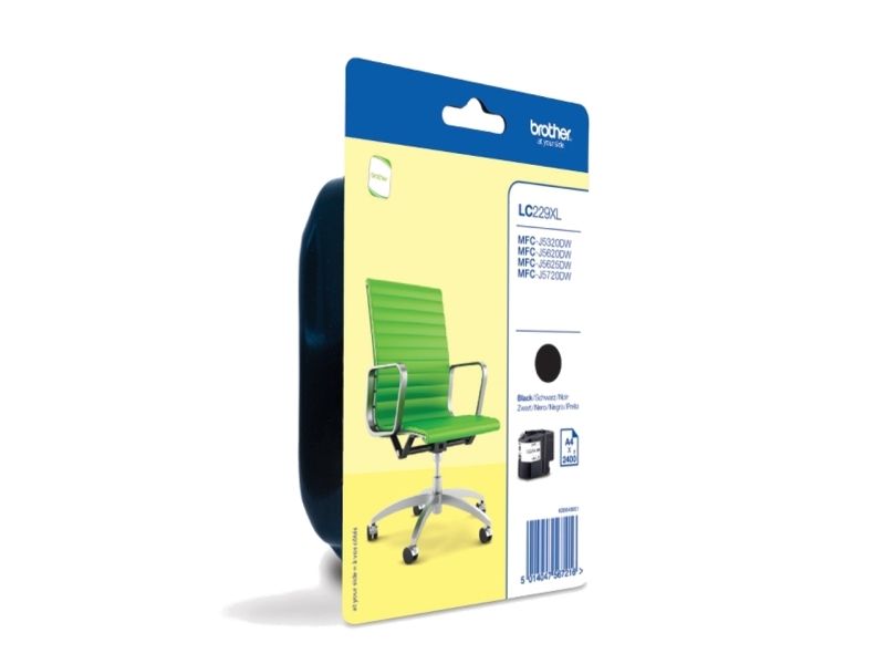 Brother Lc229xlbk - Sort - Original - Blækpatron - For Brother Mfc-J5320dw, Mfc-J5625dw