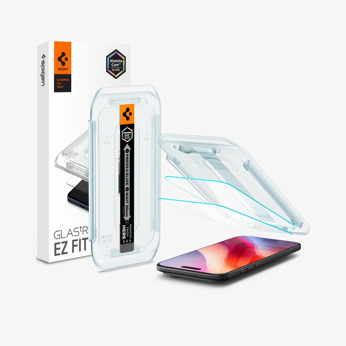 Spigen Glastr Ez Fit Displayschutzfolie Für Apple Iphone 17 Air, Gehärtetes Glas, Full Glue, 2 Stück Set Agl09861 - Image 4