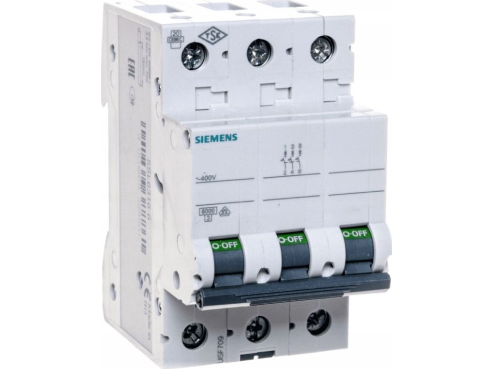 Automatsikring C 32A 3P 6Ka 5Sl6332-7