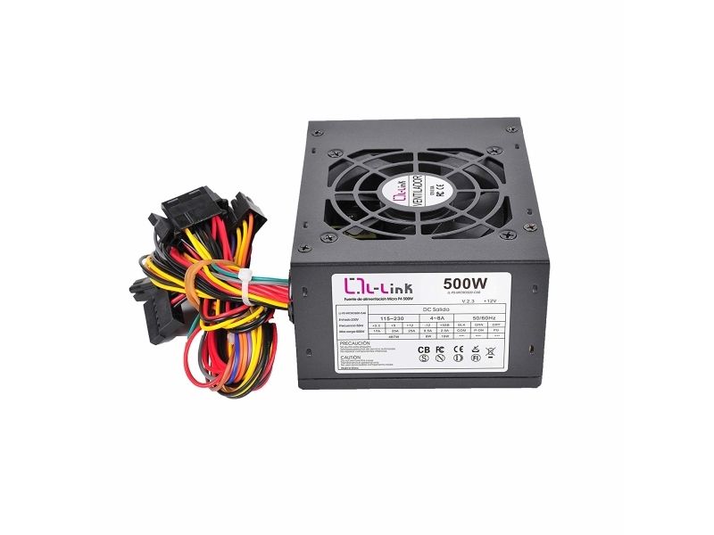L-Link Ll-Ps-Micro500-Cab, 500 W, 115 - 230 V, 50 - 60 Hz, 8 A, 4 A, 487 W