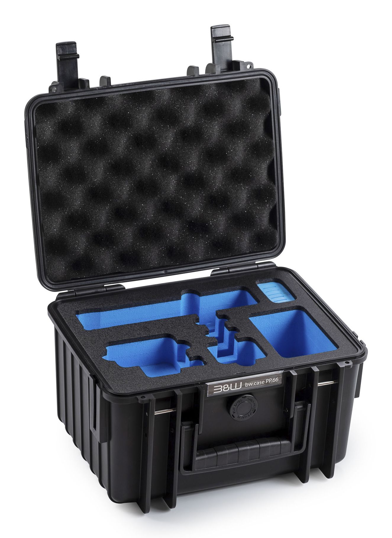 B&W Cases Pp.66.Gopro13, Hard-Case, Schwarz, Polypropylen (Pp), Schaum, Einfarbig, 6,6 L