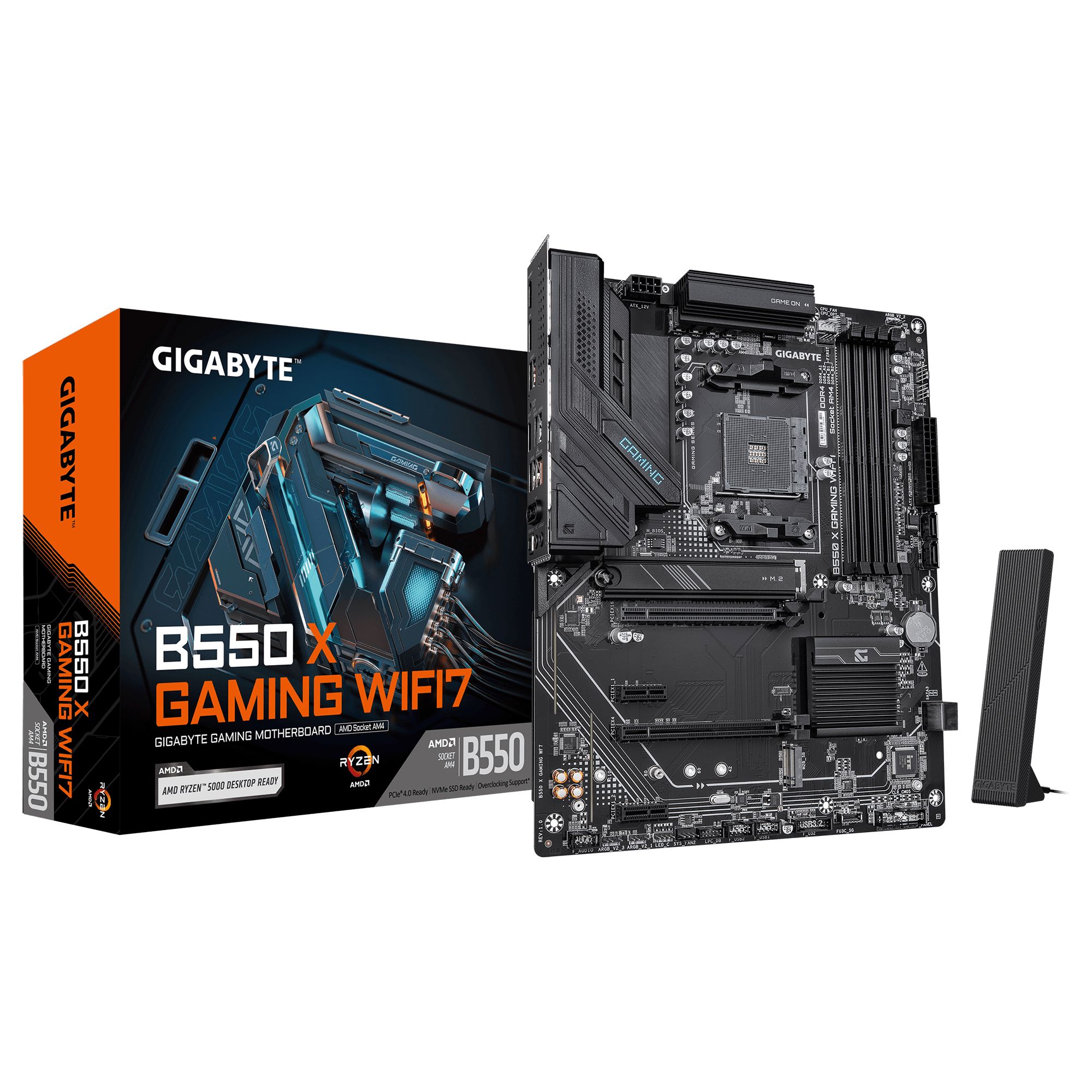 Gigabyte B550 X Gaming Wifi7, Amd, Stik Am4, Amd Ryzen 5000 Series, Amd Ryzen 4000 Series, Amd Ryzen 3000 Series, Stik Am4, Ddr4-Sdram, 128 Gb