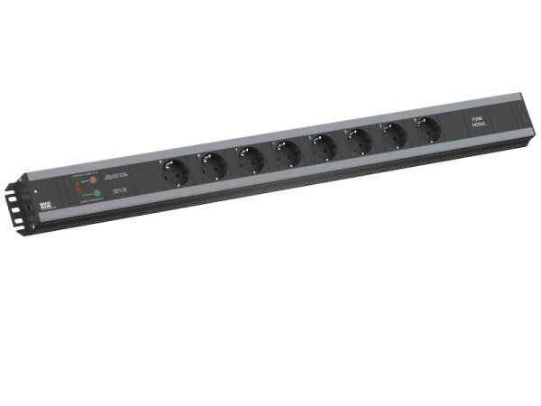 Bachmann Tradesman's Strip - Stikdåse - Output-Stikforbindelser: 6 - 2 M Ledning - Sort