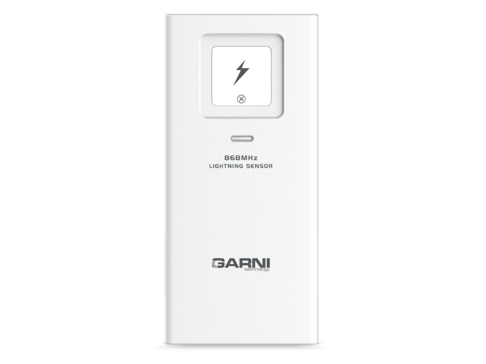 Garni 072L, Registrering Af Lynnedslag, Hvid, 868 Mhz, 58 Mm, 19 Mm, 125 Mm