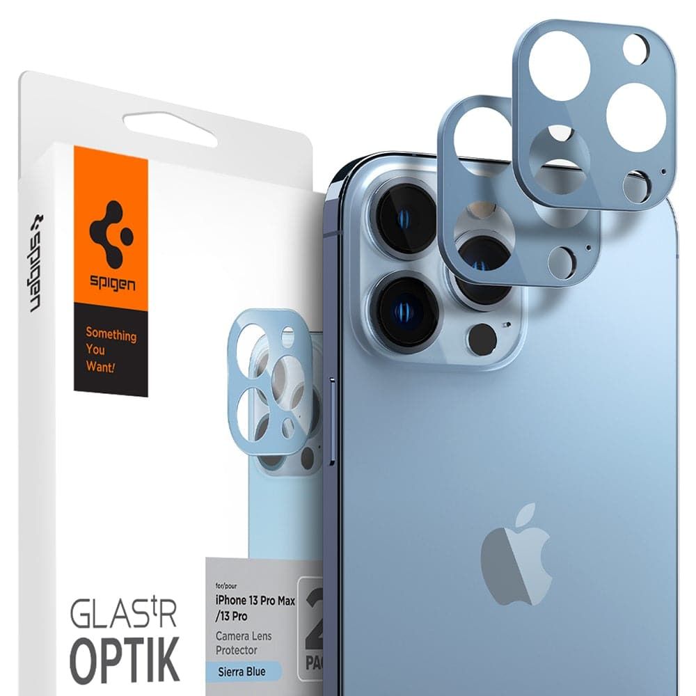Spigen Glastr Optik, Linsebeskytter, Lyserød, Hærdet Glas, Apple, Iphone 13 Mini / Iphone 13, 28 Mm