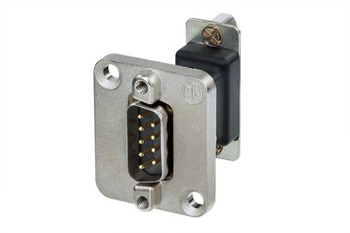 Neutrik Nadb9mf D-Sub-Adapter D-Sub-Stik 9-Pol. - D-Sub-Bøsning 9-Pol. 1 Stk