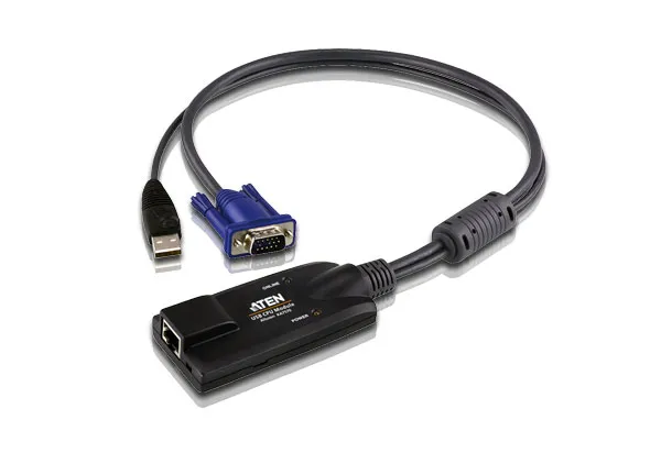 ATEN KA7570 USB KVM Adapter Cable - Tangentbords-/video-/muskabel - RJ-45 (hona) till USB, HD-15 (VGA) (hane) - för ALTUSEN KH1508A, KH1516A, KH2508A, KH2516A | Datortillbehör - KVM & Switchar - Tillbehör | GameStuff