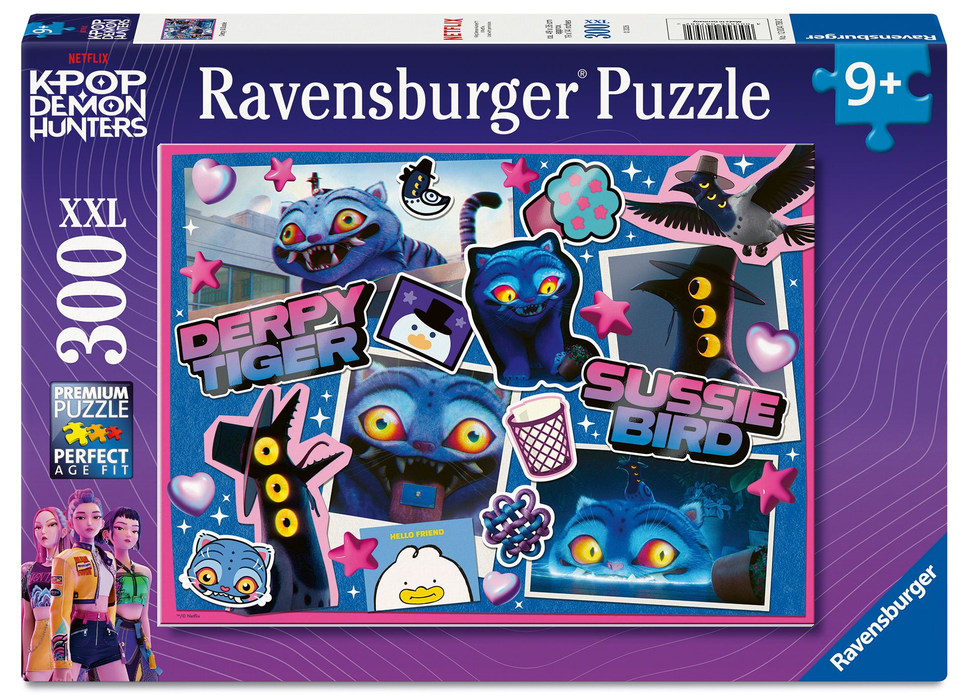Ravensburger K-Pop Demon Hunters Derpy & Sussie 300P Xxl, 300 Stk, 9 År