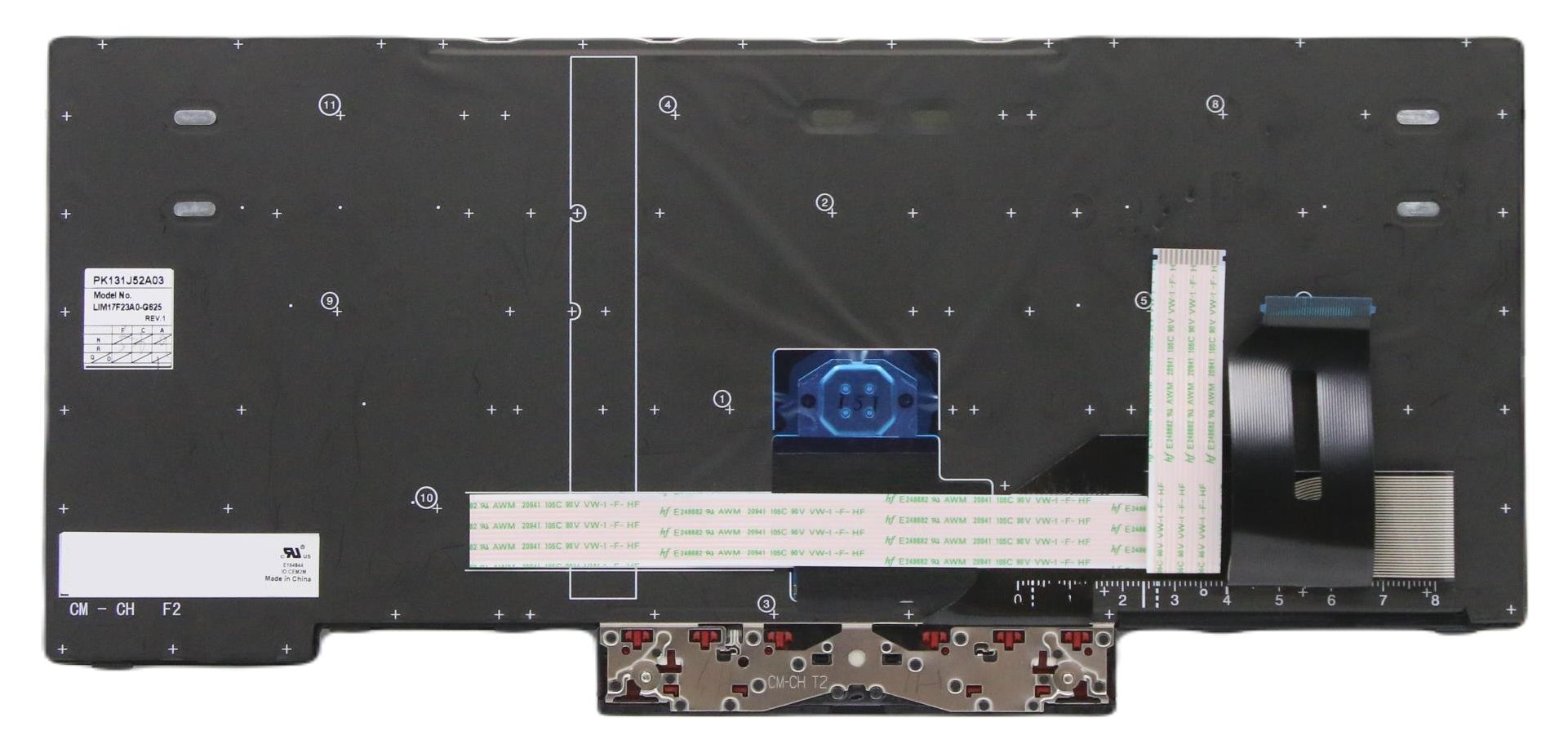 Chicony - Notebooks udskiftningstastatur - bagbelyst - spansk - sort - for ThinkPad P14s Gen 1 20S4, 20S5 T14 Gen 1 20UD, 20UE