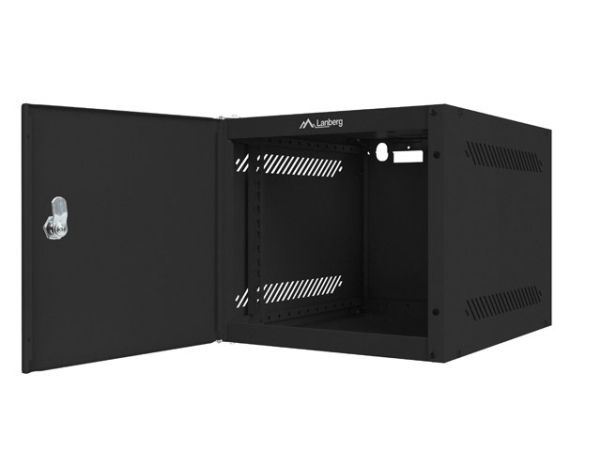 Lanberg 10" Wall-Mounted Rack Cabinet 6U (280X310, Black)
