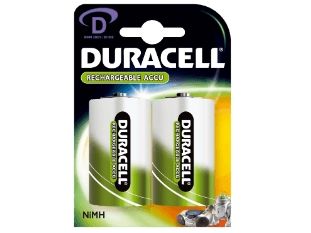 Duracell 2 Hr20 2200Mah, Nikkel Metalhybrid, Universal, D