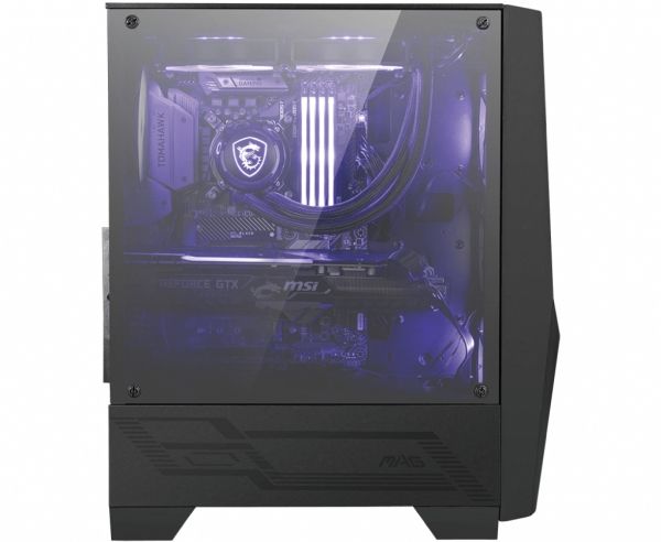 Msi Mag Forge 100M, Midi Tower, Pc, Schwarz, Transparent, Atx, Mini-Atx, Mini-Itx, Gaming, Violett