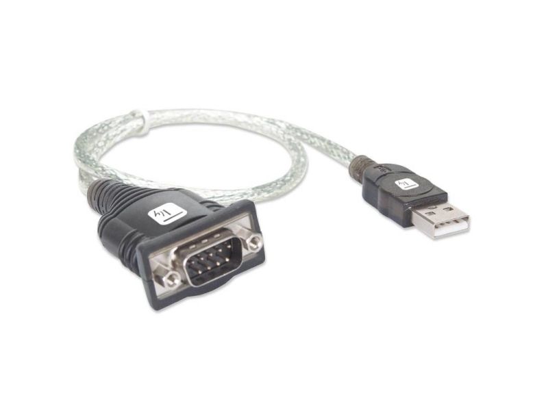 Techly Idata Usb-Ser-2T, Transparent, 0,45 M, Usb Typ-A, Db-9, Männlich, Männlich
