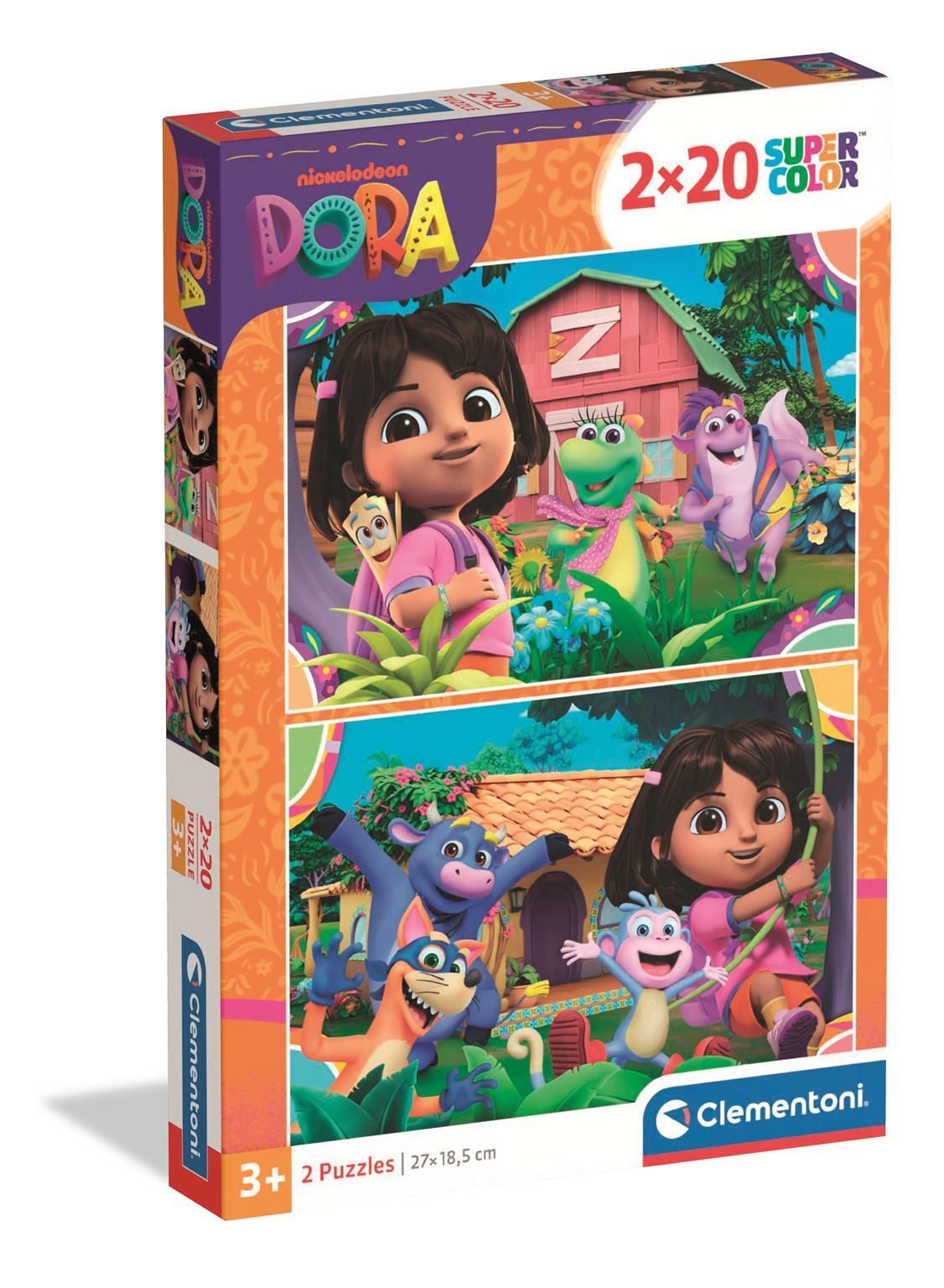 Cle-Puzzle 2X20 Supercolour Dora 24827