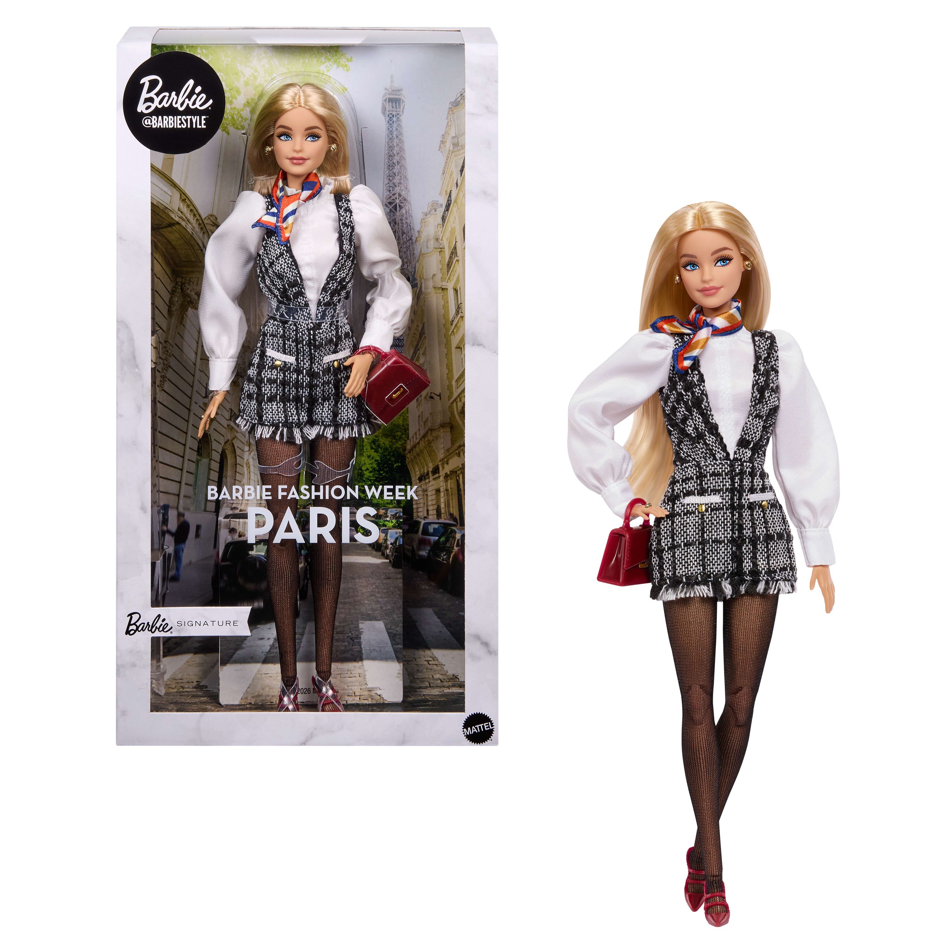 Barbie Signature @BarbieStyle Doll and Fashion, Mode dukke, Hunstik, 6 År, 320 mm, Flerfarvet