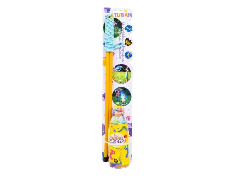 Tuban Riesenseifenblasenstab (50 Cm) + Seifenblasenflüssigkeit 400 Ml