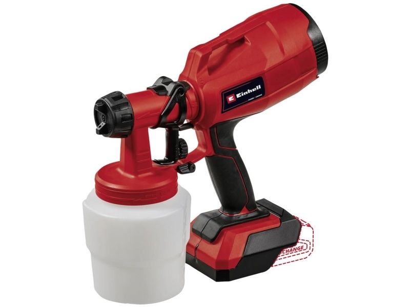 Einhell Tc-Sy 18/60 Li-Solo, Impregnating Agent, Oil, Paint, 0.8 L, 0.65 L/Min, Black, Red, 1.18 Kg, 245 Mm - Solo