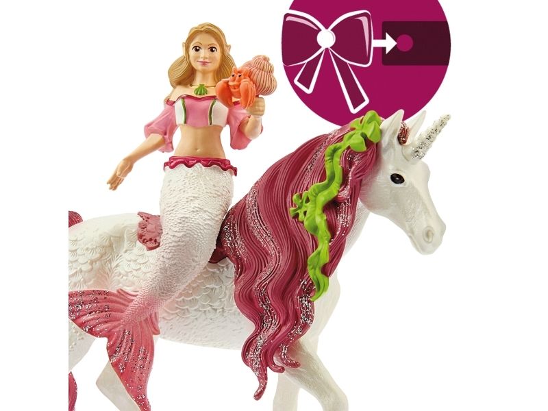 Schleich Bayala 70593 Mermaid Feya On Underwater Unicorn