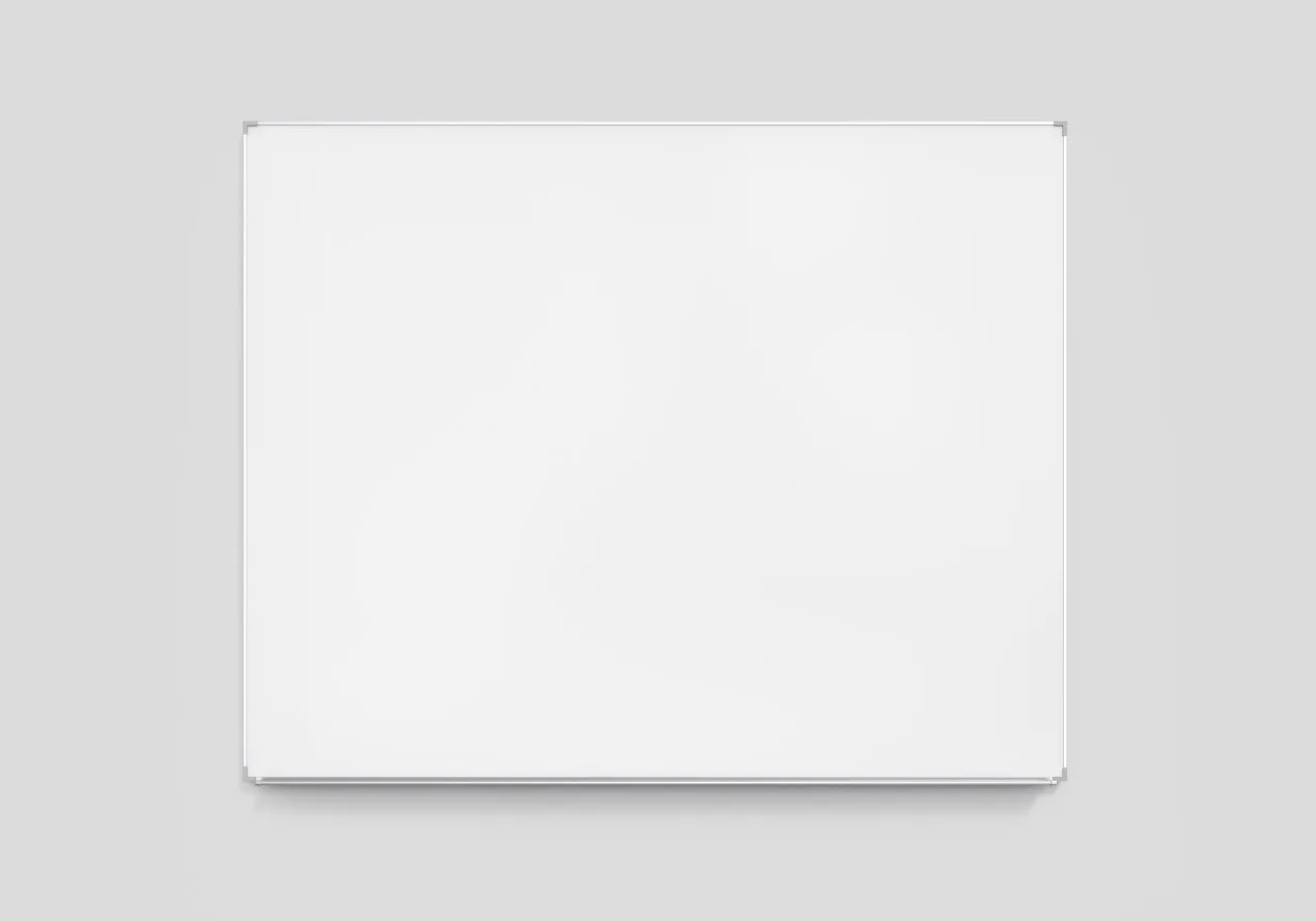 Lintex Boarder - Whiteboard-tavla - väggmonterbar - 1205 x 1205 mm - keramikstål - magnetisk - anodiserad aluminiumram med grå hörn | Möbler - Tavla & Displays - Whiteboards | GameStuff