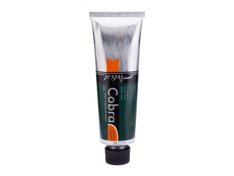 Cobra kunstnerolie, vandbaseret farve i tube Phthalo Green 675