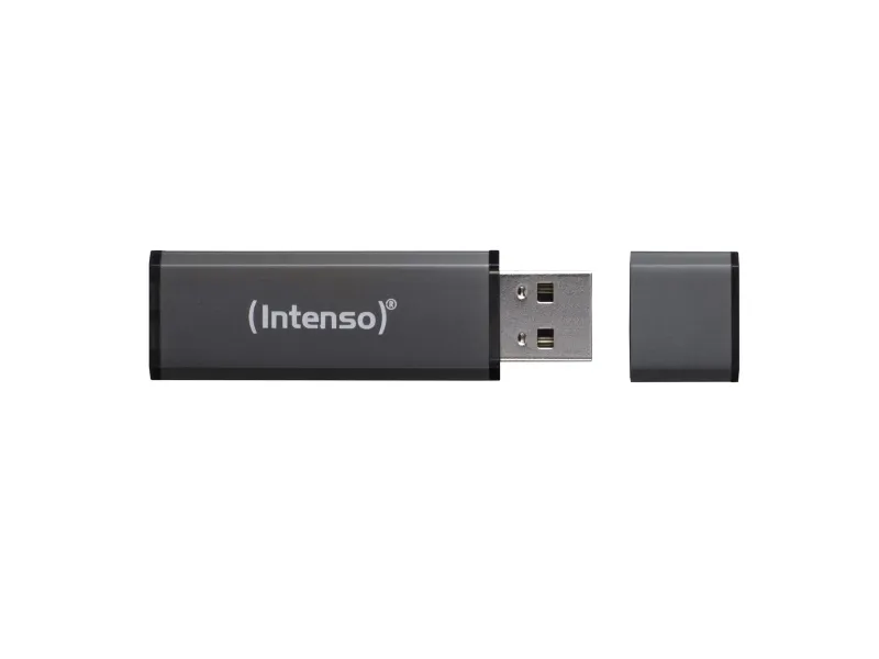 Intenso Alu Line - USB flash-enhet - 16 GB - USB 2.0 - antracit | Datorkomponenter - Hårddisk & Lagring - USB-minnen | GameStuff