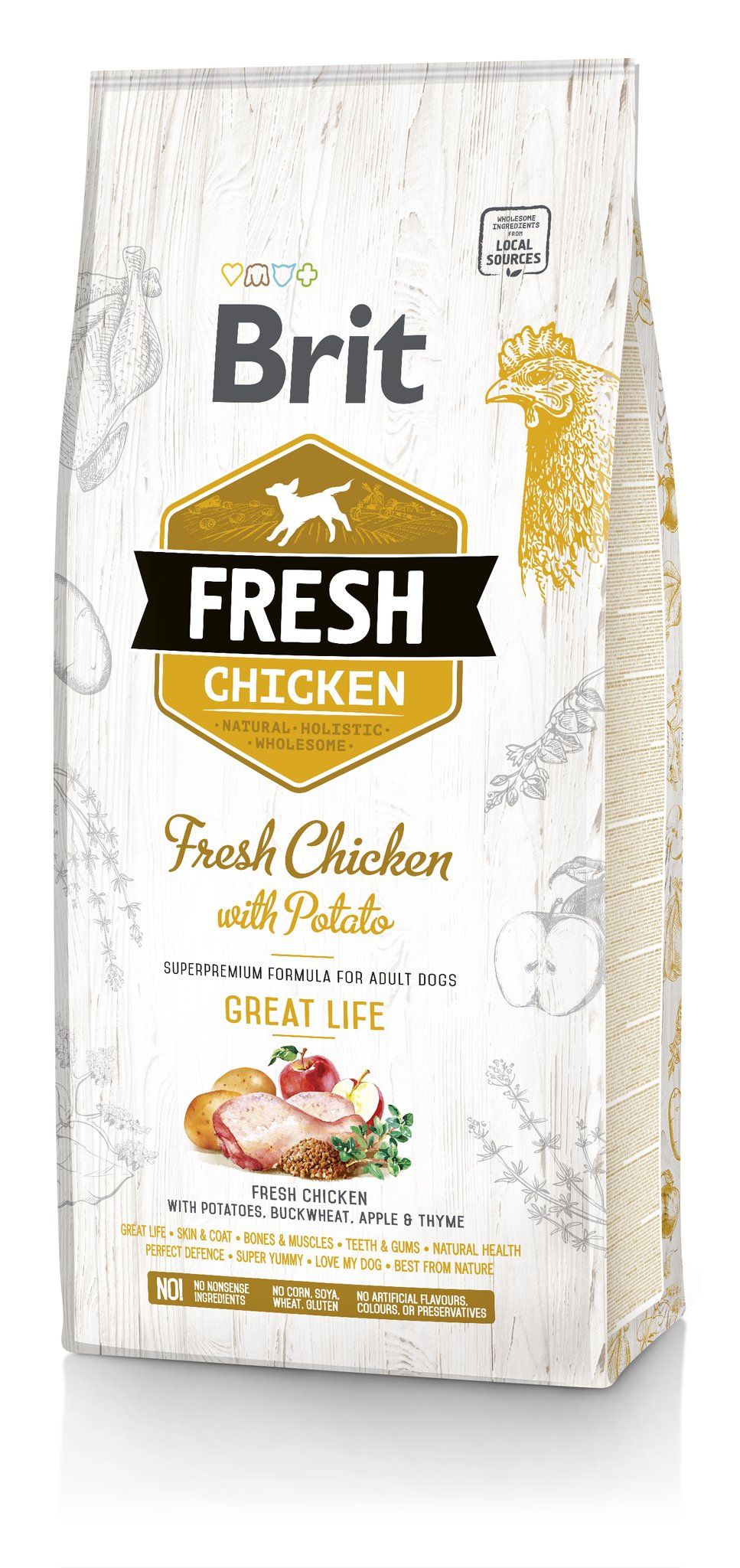 Brit 8595602530748, Adult, Huhn, 2,5 Kg