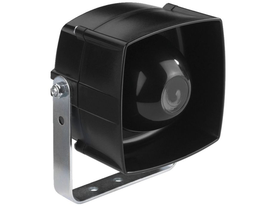 Monacor NR-254KS, 12 W, 25 W, 4 ohm (O), 107 dB, 600 - 14000 Hz, Sort
