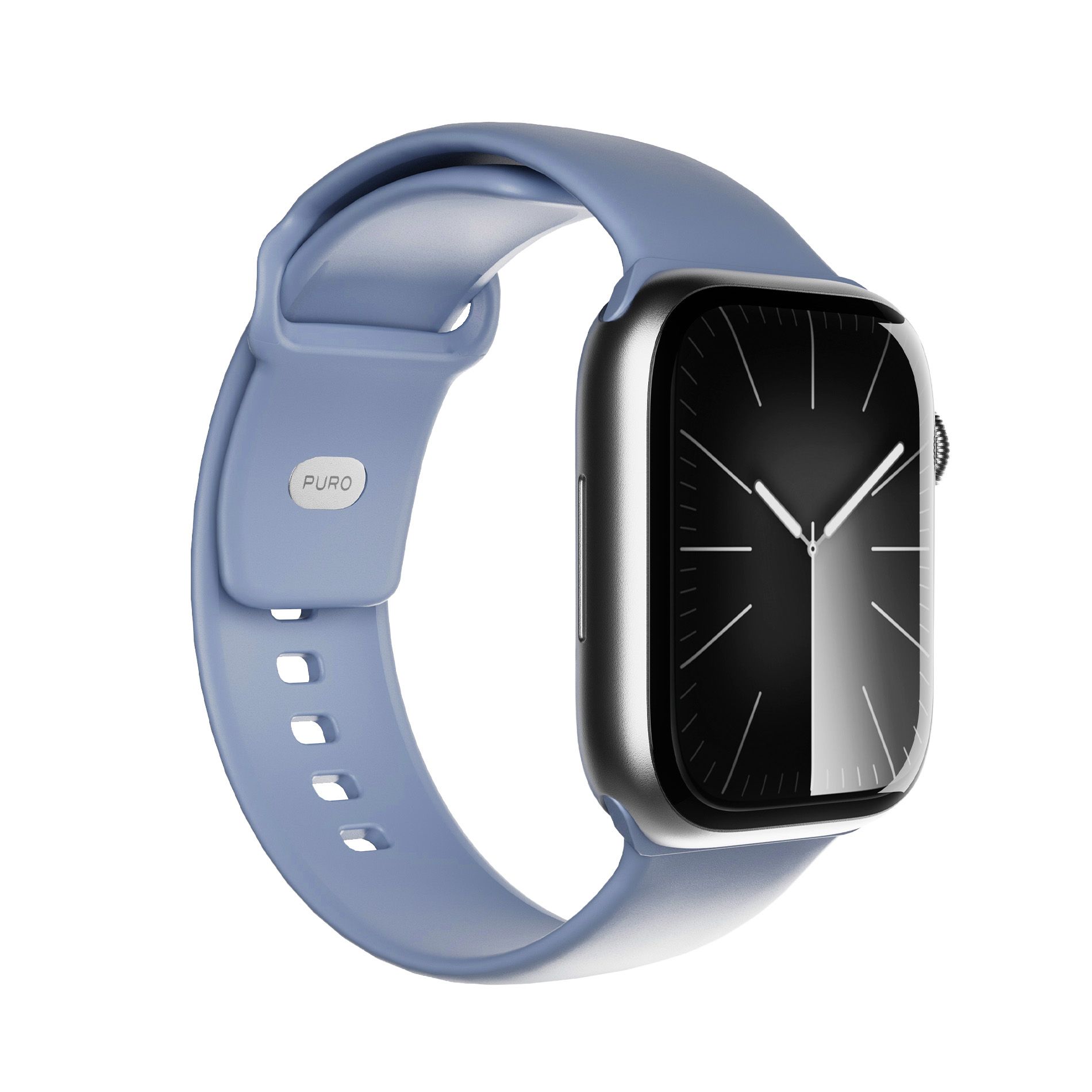 Puro Puicnaw40blue17, Band, Smartwatch, Blå, Apple, Apple Watch Serie Se, Serie 8, Serie 9, Serie 10 42Mm, Ultra E Serie Ultra 2, Silikone