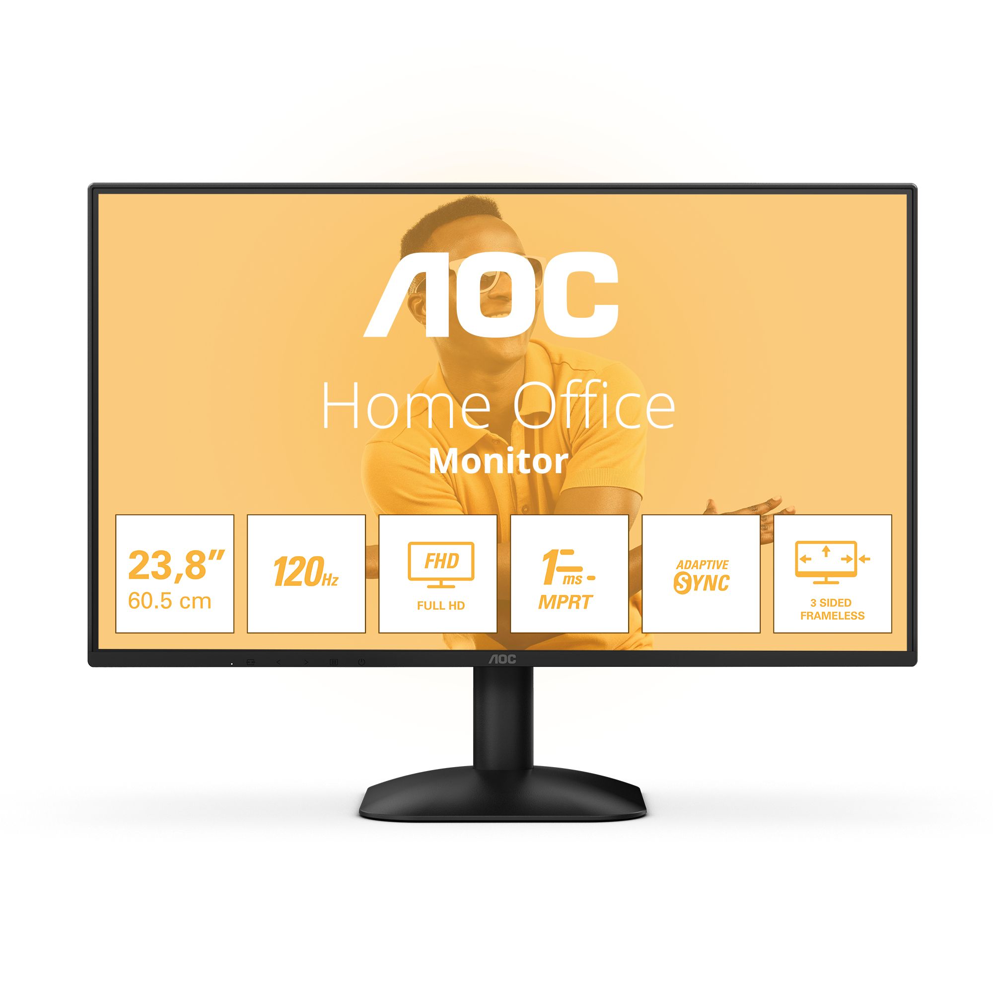 Aoc 24B31h Skærm 23,8" Full Hd 120 Hz Ips, Sort