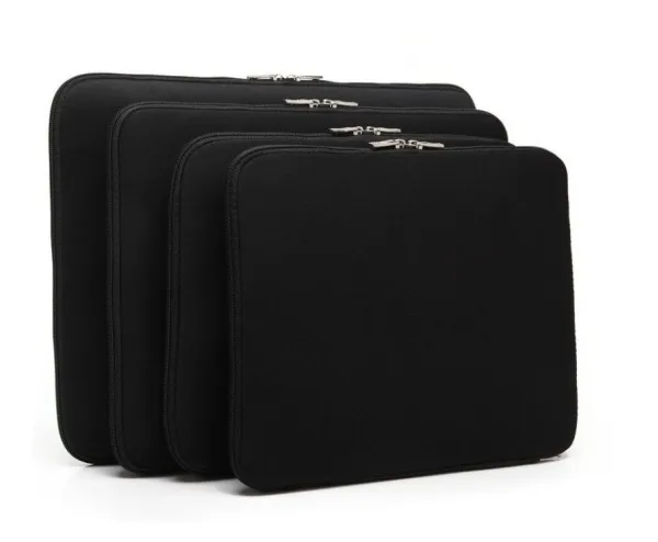 Neopren sleeve med lynlås - sort - 14,1 (360 x 260 mm)