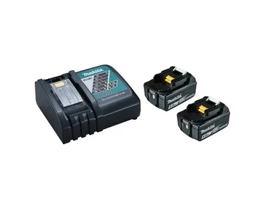 Makita PowerPack LXT - Batterioplader + batteri 2 x - Li-Ion - 5 Ah - 90 Wh - for Makita DHP482ZJ